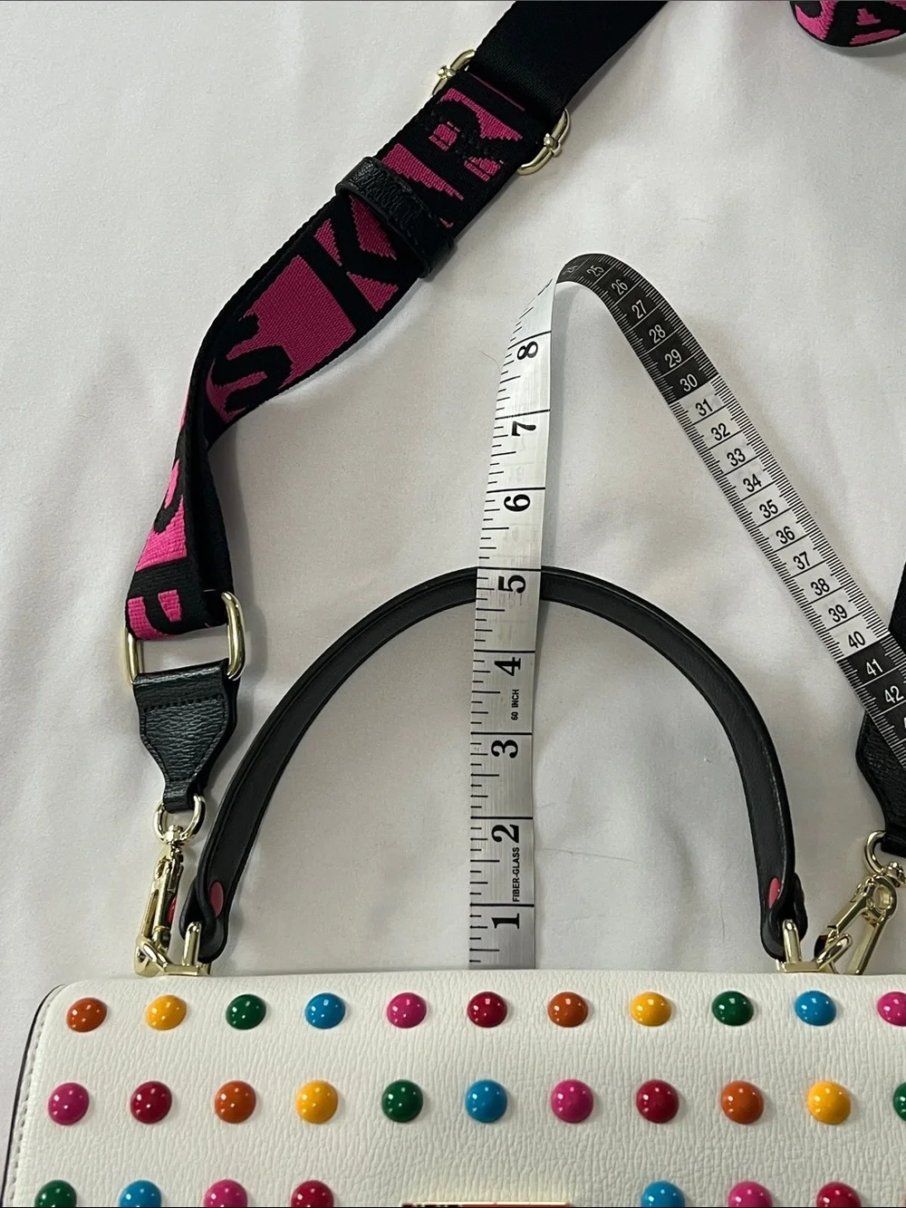 Karl Lagerfeld Paris Simone Rainbow Studded Crossbody